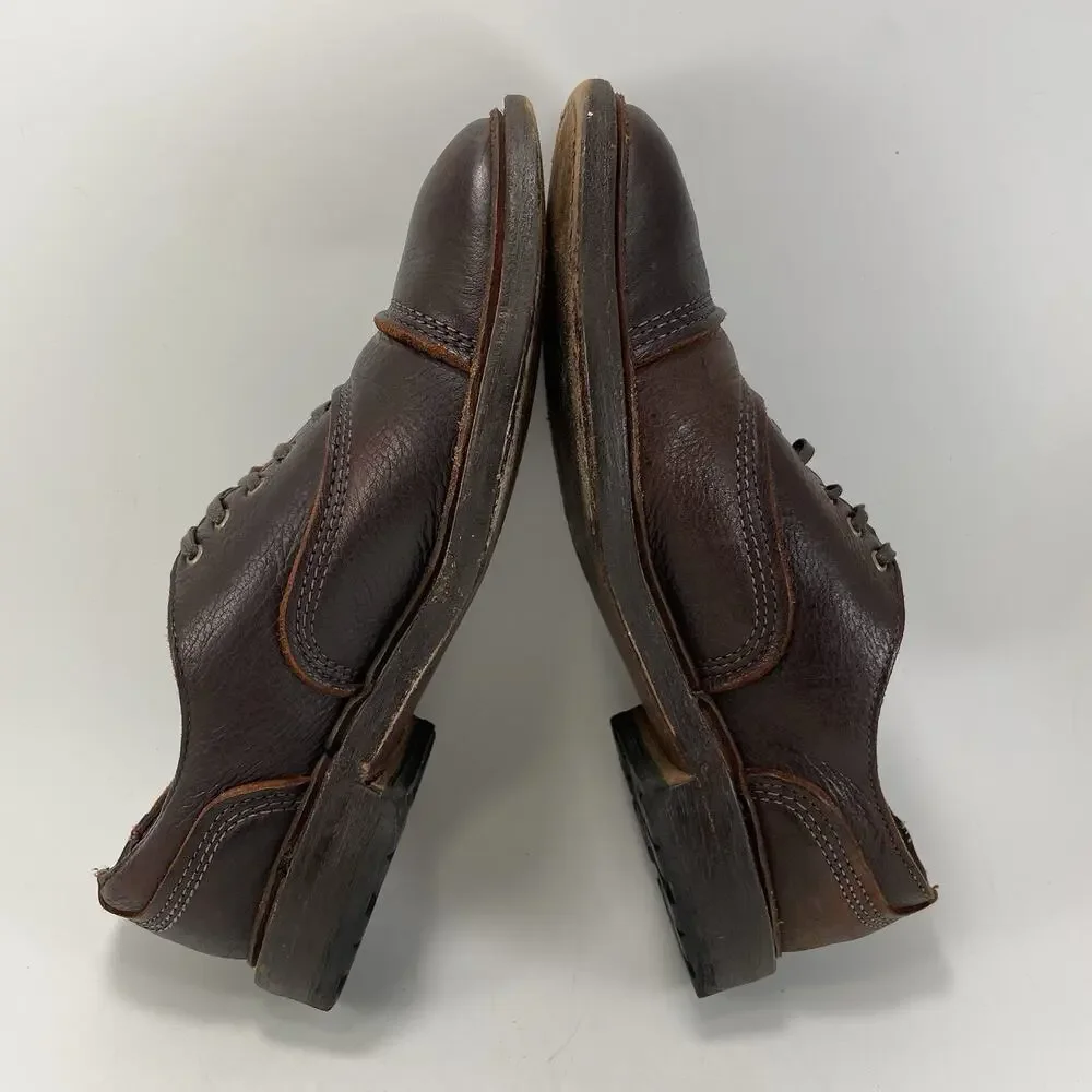 Allen Edmonds Overlord Cap Toe Oxford Dress Shoes Brown Leather Mens 7.5D USA